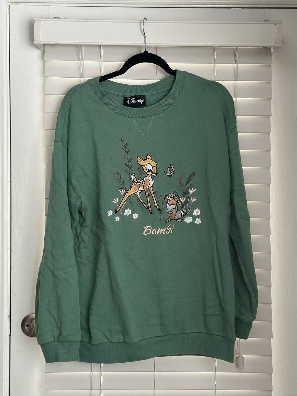 Disney Bambi Sage Green Crewneck Sweatshirt